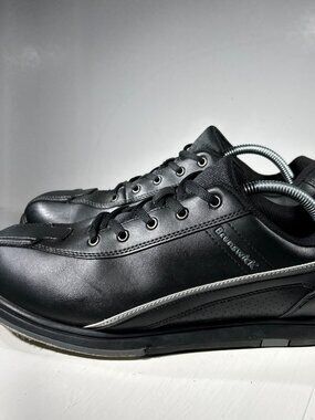Brunswick Fury Mens Bowling Shoes Size 11 Black Flex Slide Tech Sneakers DM-001